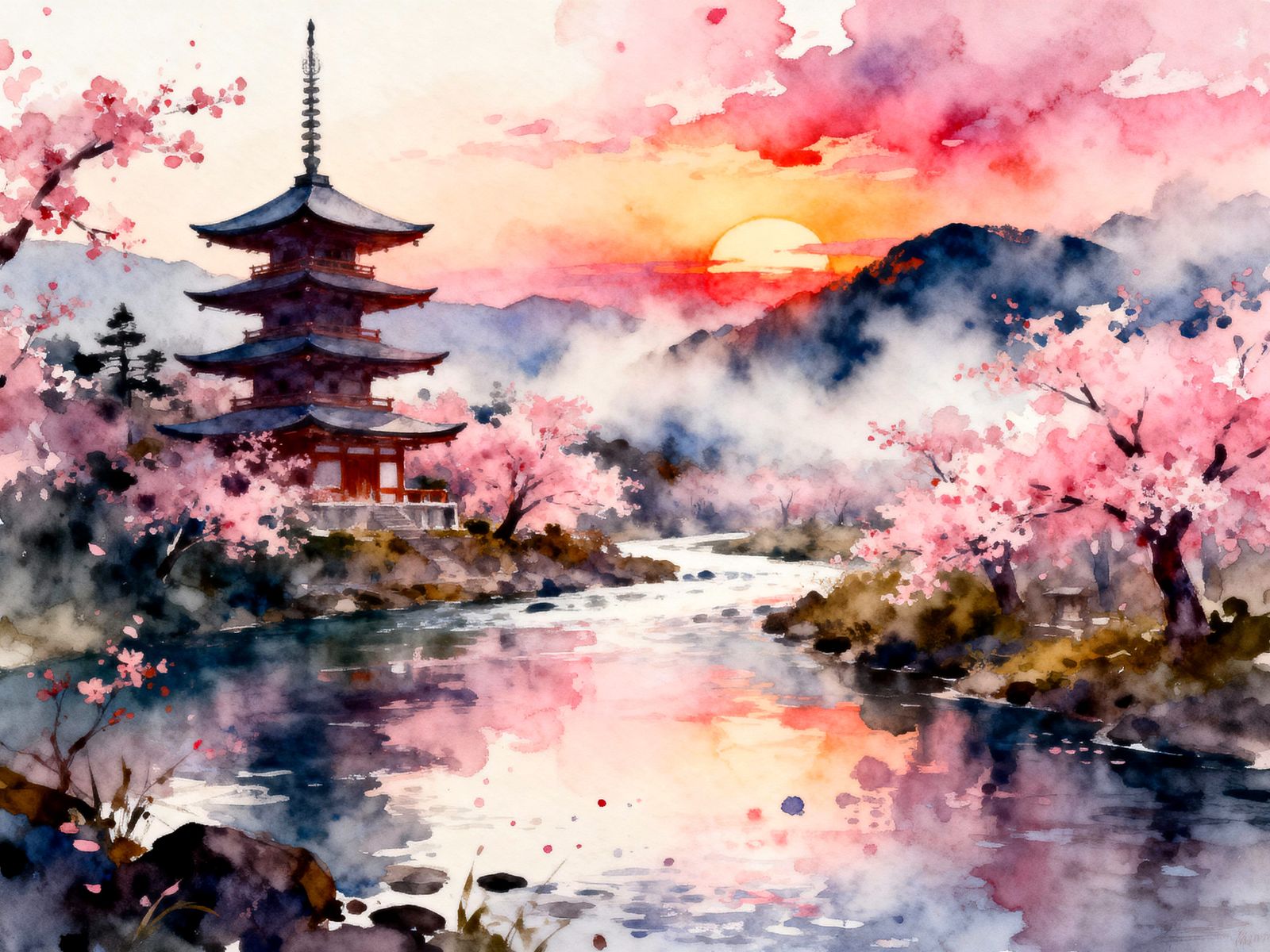 Cherry Blossom Sunset  by @Cyliena - NC Hype Crew Member