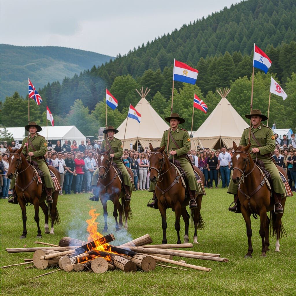 Majestic Snow Leopard in Mountain Landscape