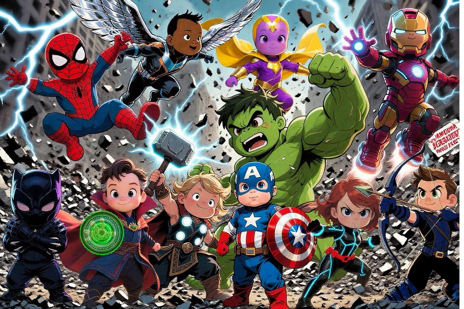 Baby Avengers- Assemble
