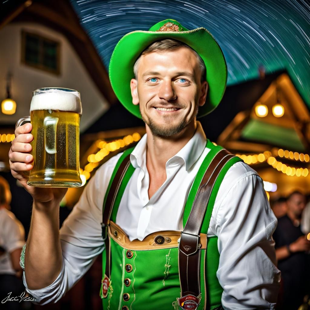 Bierfest Deutschland (Beer party in Germany) AI Generated Artwork