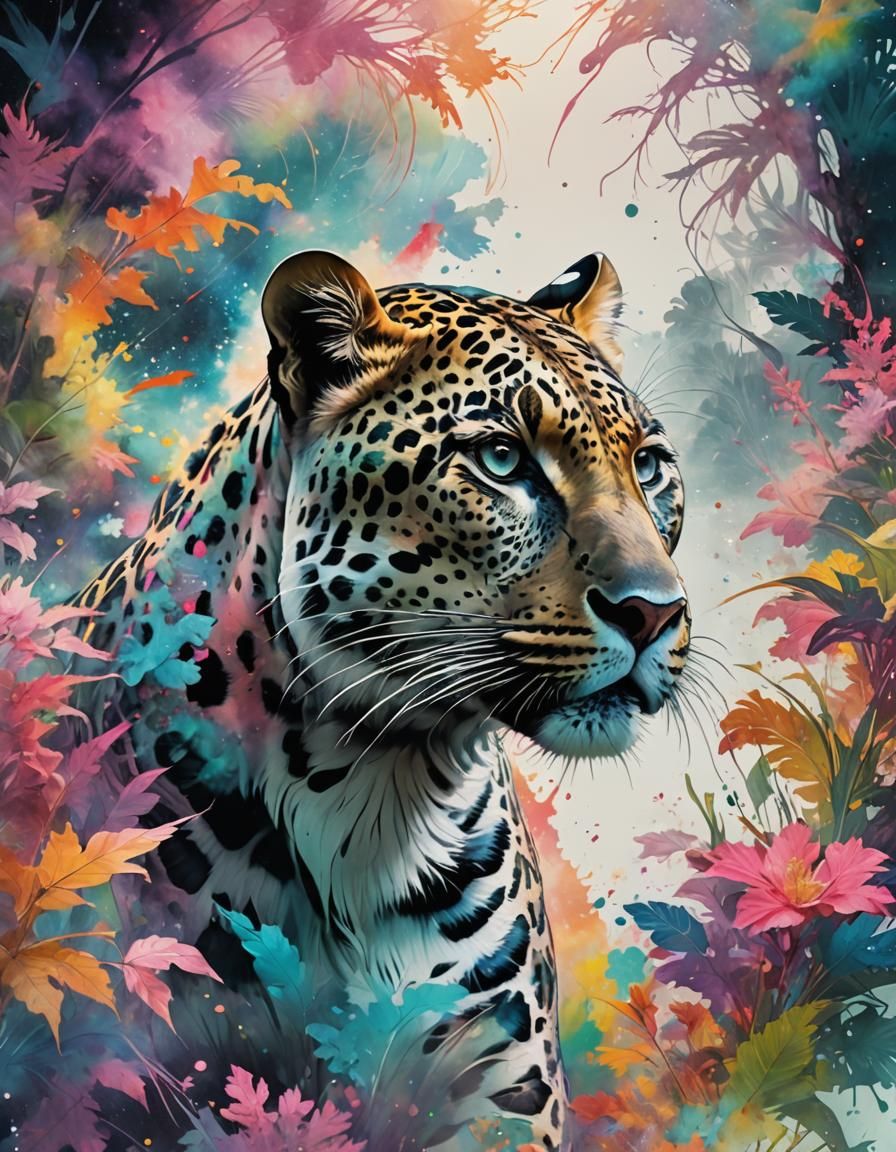 Pastel Leopard  by @kauri