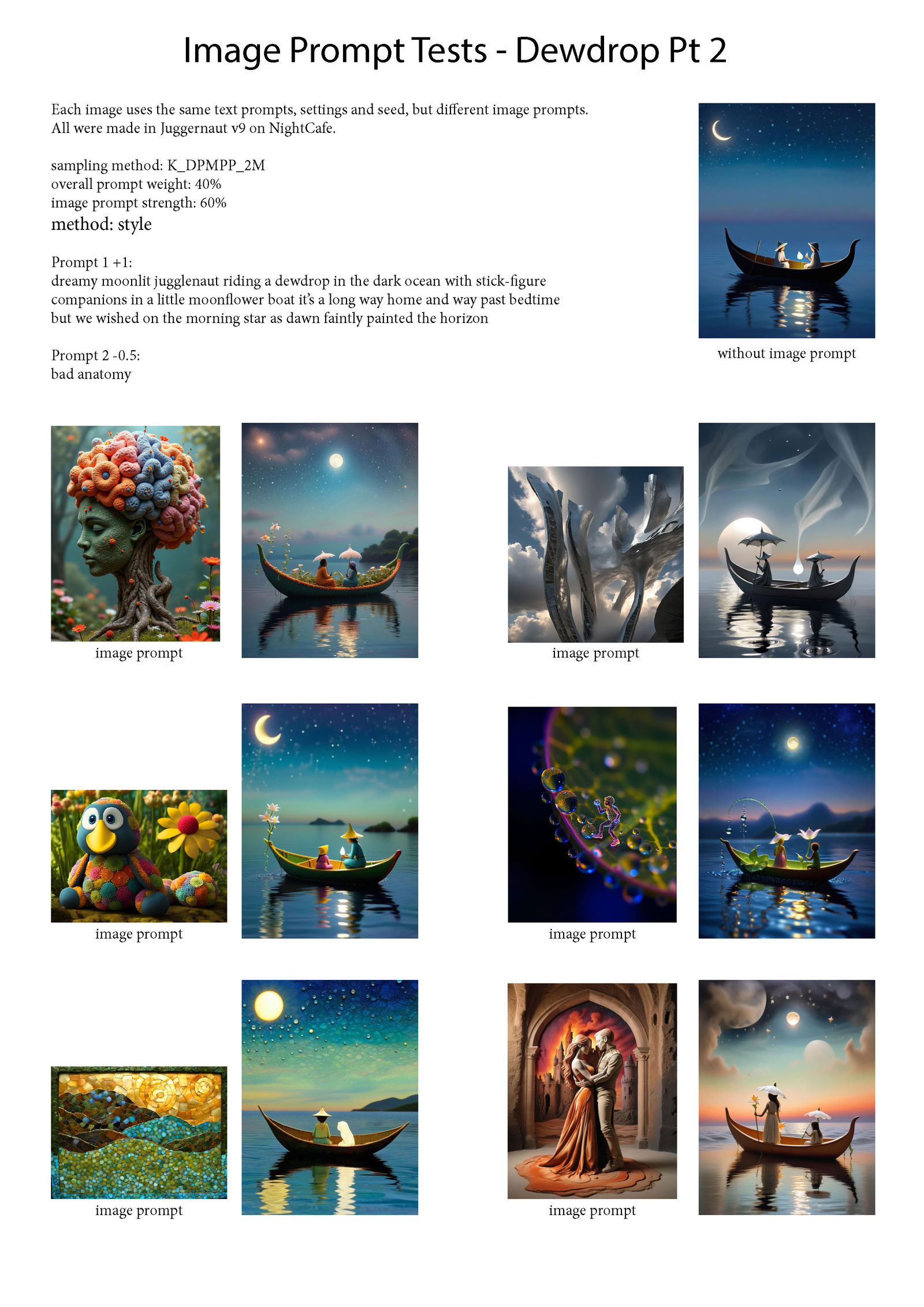 Dewdrop Image Prompt Tests Pt 2