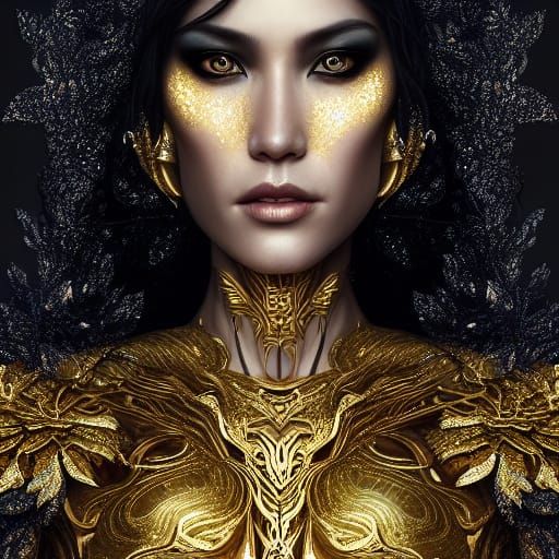 Glitter and gold.