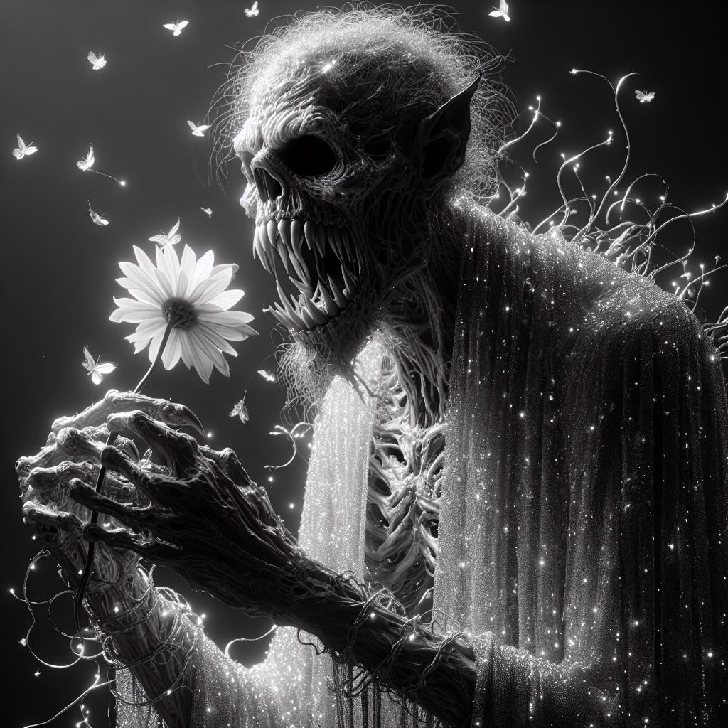 Monster with a Flower