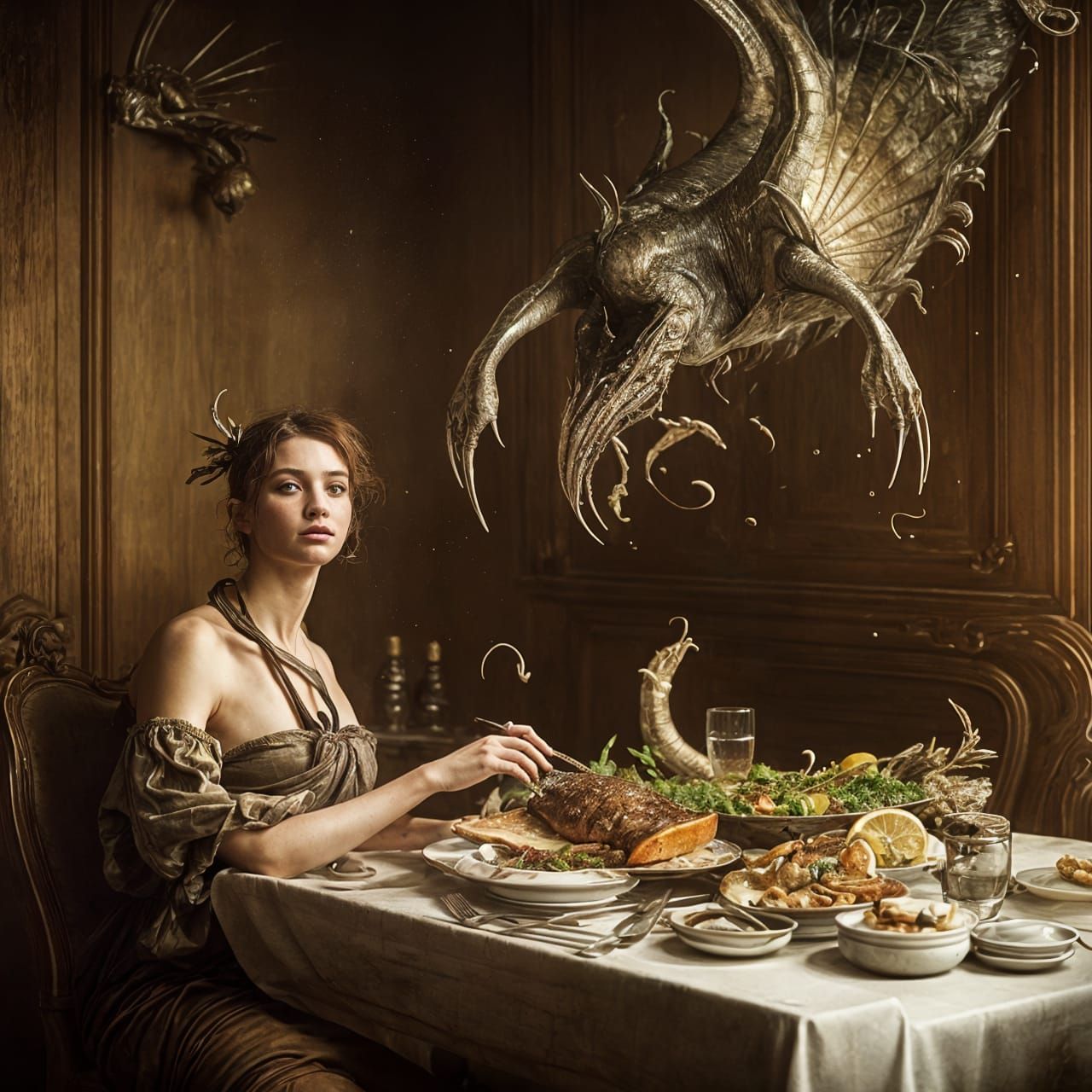 "My Lunch! Go have an ectoplasm frappe! (grunt) Go away!"