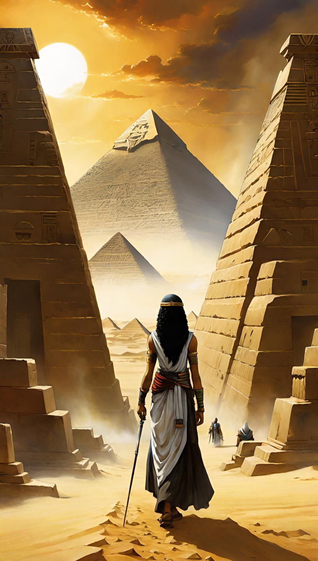 "Ancient Egyptian Pharaoh Queen" in Anime Style Art 