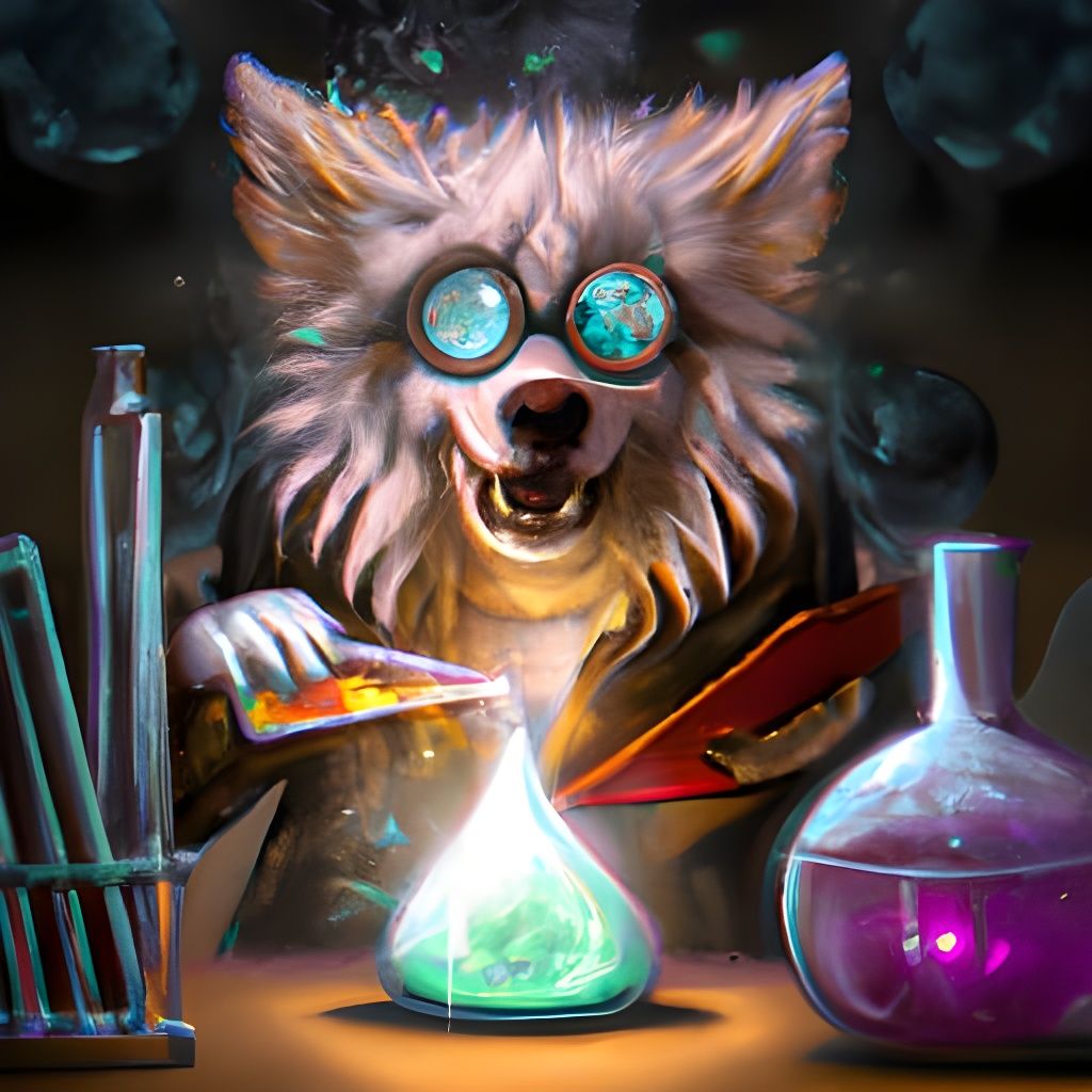 dog mad scientist undefined