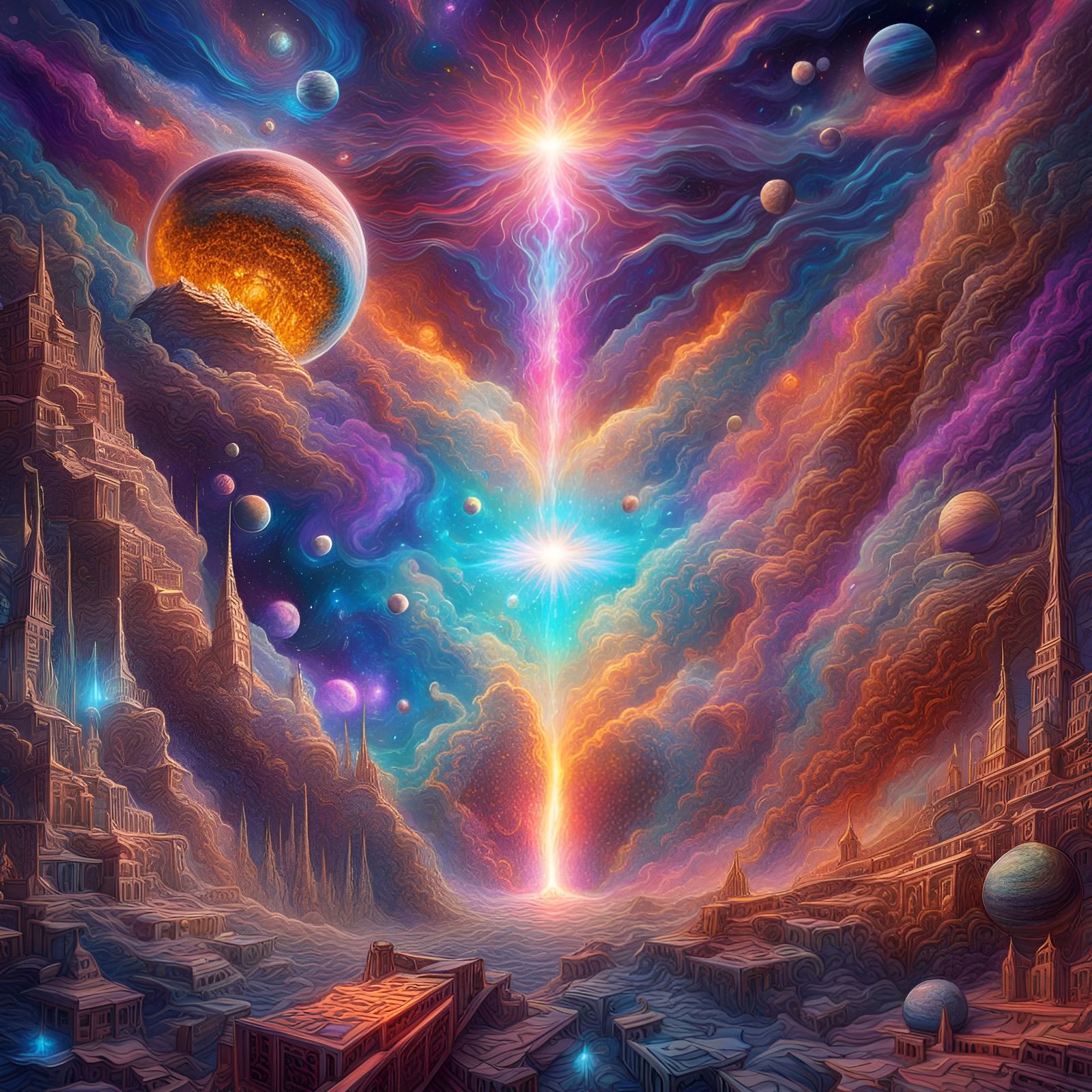 The Collapse of the Universe - AI Generated Artwork - NightCafe Creator