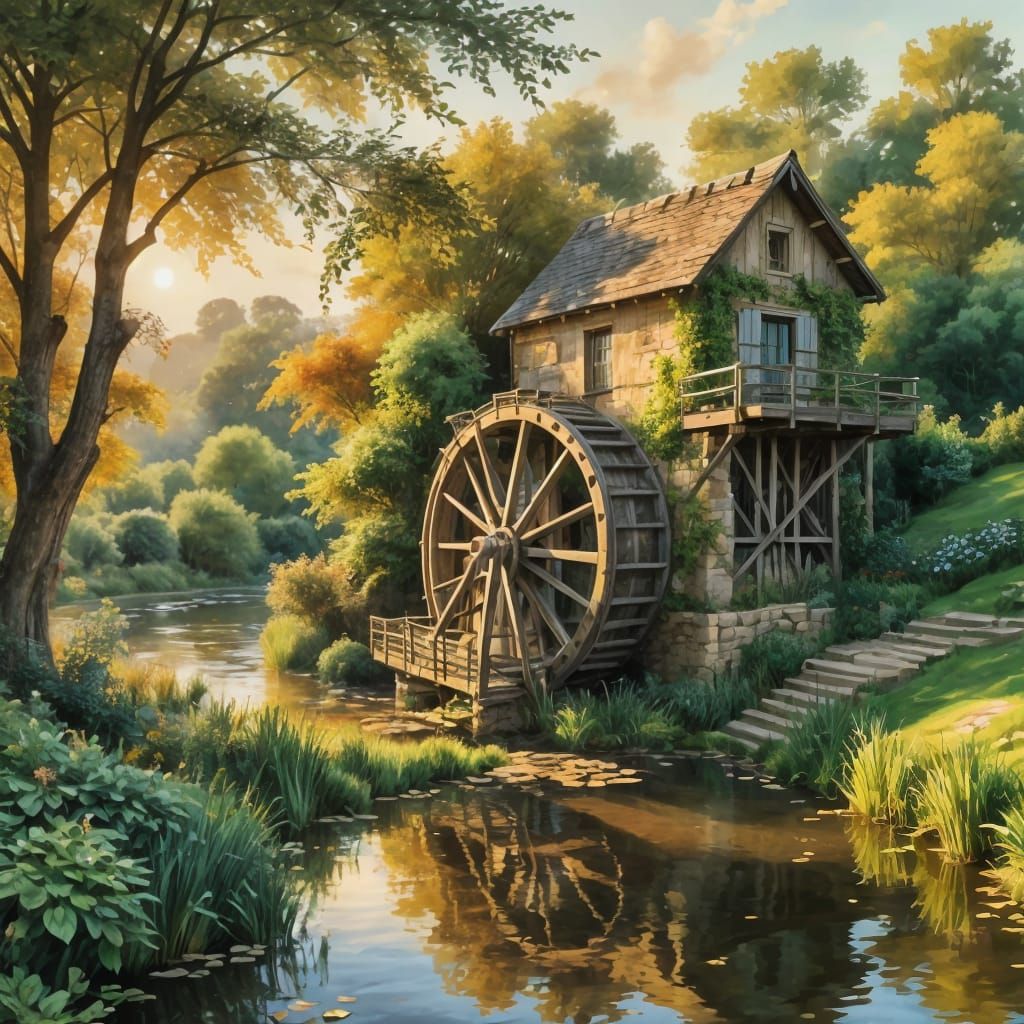 Waterwheel  by @DiscoKittie