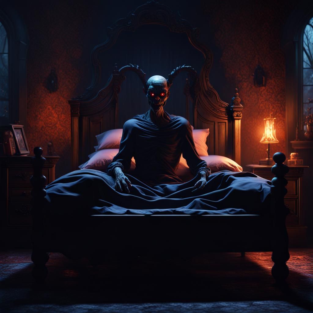 Boogeyman on bed