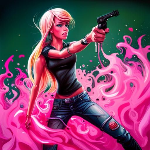 Combat Barbie - AI Generated Artwork - NightCafe Creator