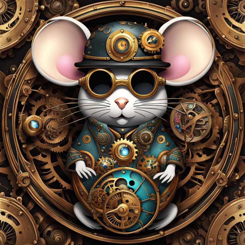 Mortimer Mouse Found An Excellent Job Fixing Gears