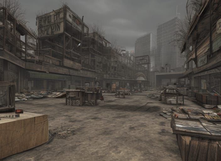 post-apocalyptic market