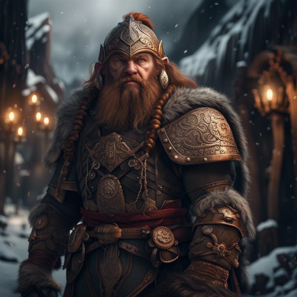 Realistic Dwarf Warrior