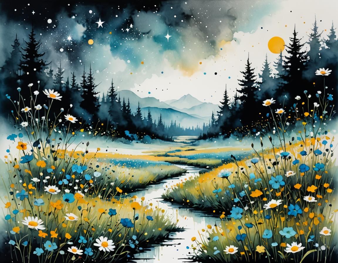 Flower Field  by @Minium