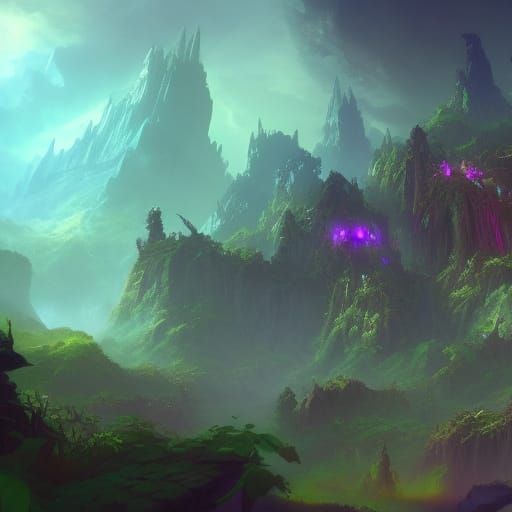 GW2 sylvari krait mesmer minimalism concept art blank backgr...