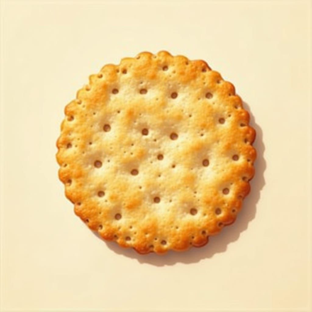 Golden Brown Matzo Cracker in Whimsical Still Life