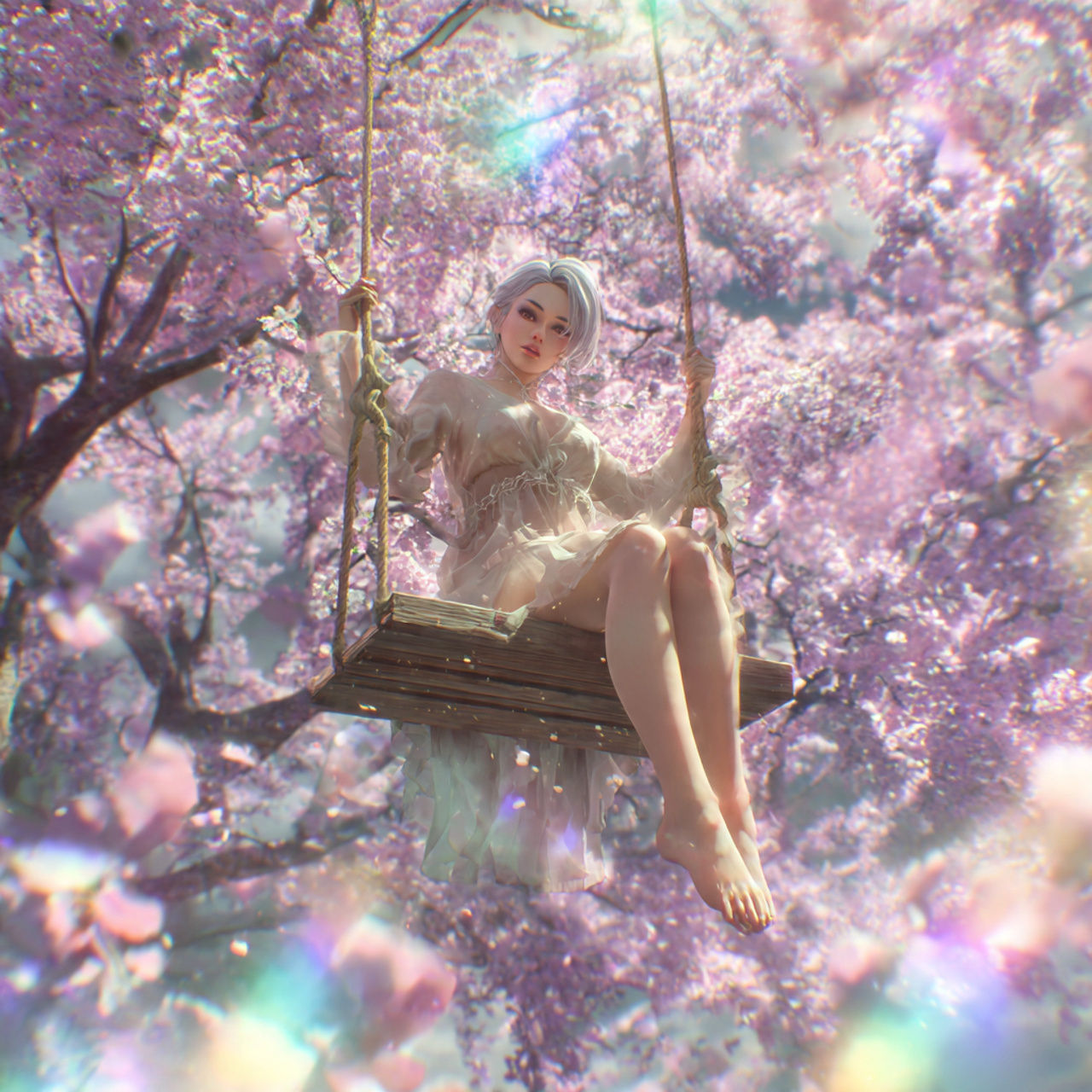 Swing In Spring Bloom