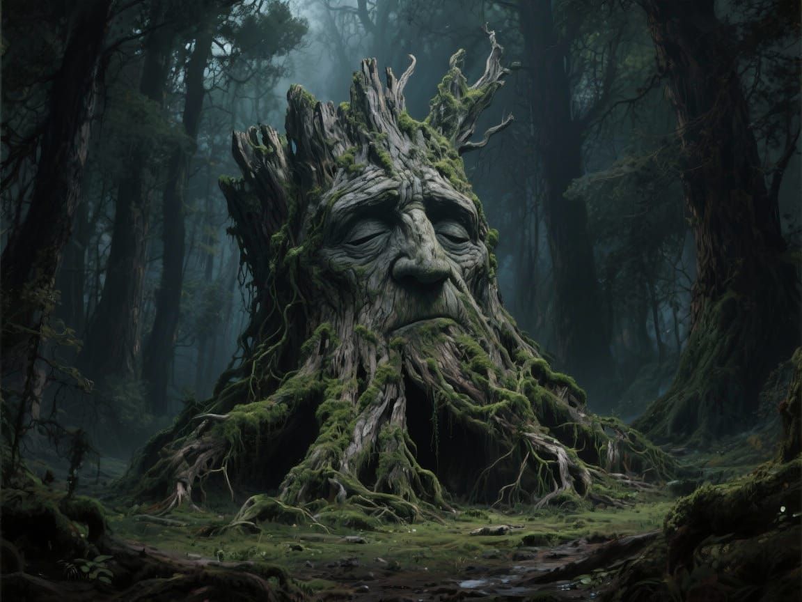 Sleeping tree trunk  by @John from Youngstown