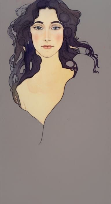 water color, transparent washes, loose brush work, diffuse a...