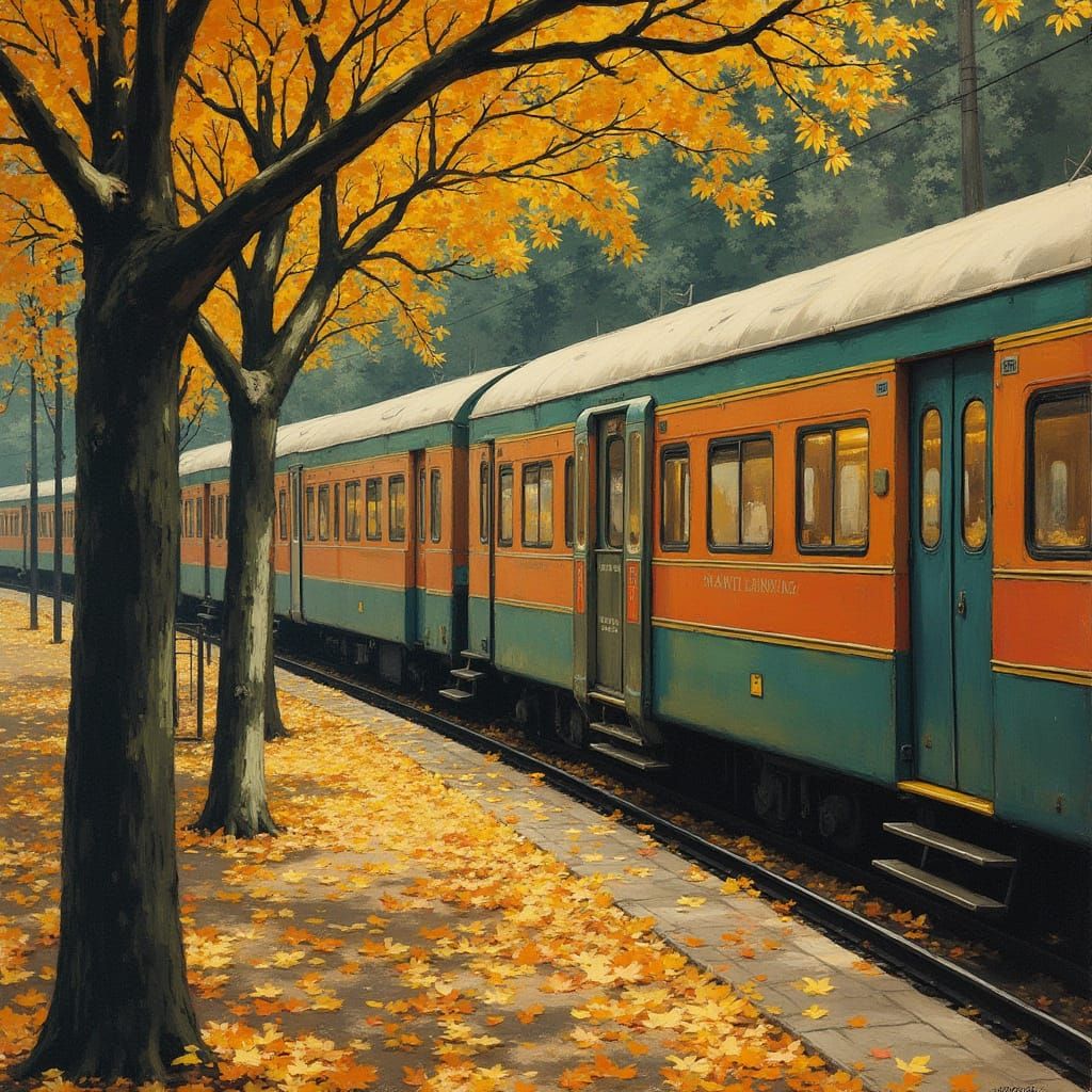 Elegant Woman in Art Nouveau Style