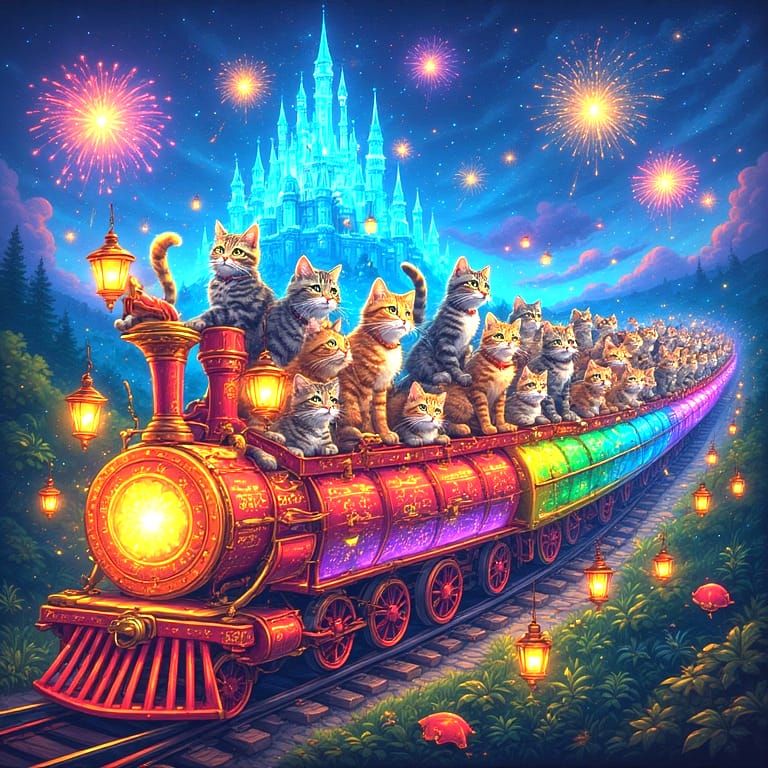 How many cats can you get on one train...