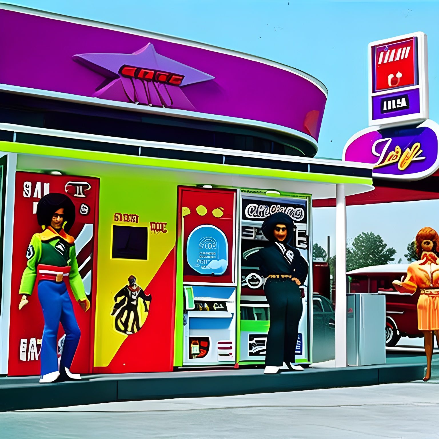 Malevolent aliens impersonating GI Joe dolls at Barbie's Dream Gas