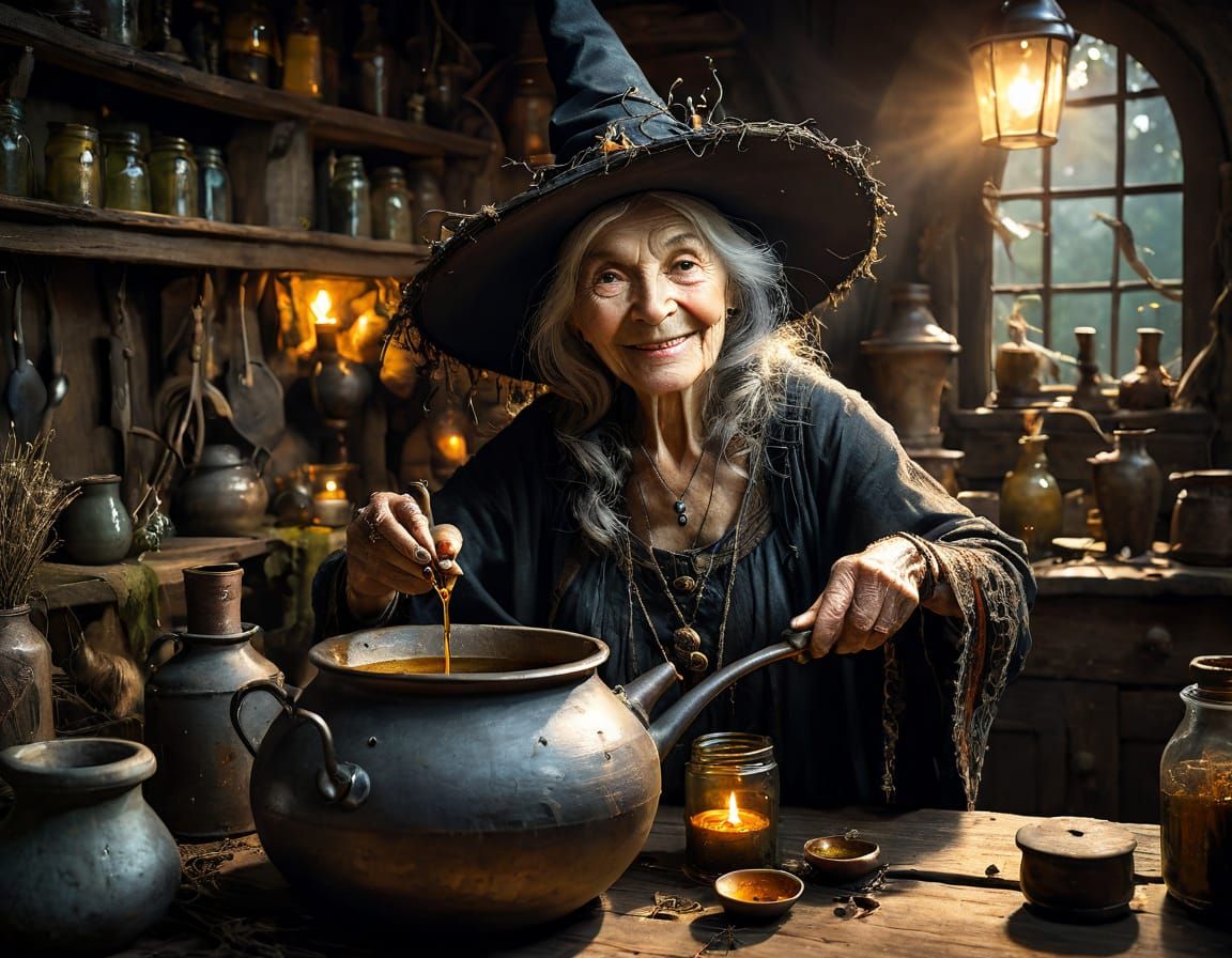 Witch cottage 3  by @Superbear