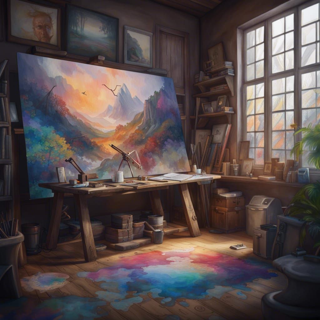 Watercolor Studio  by @Wolf