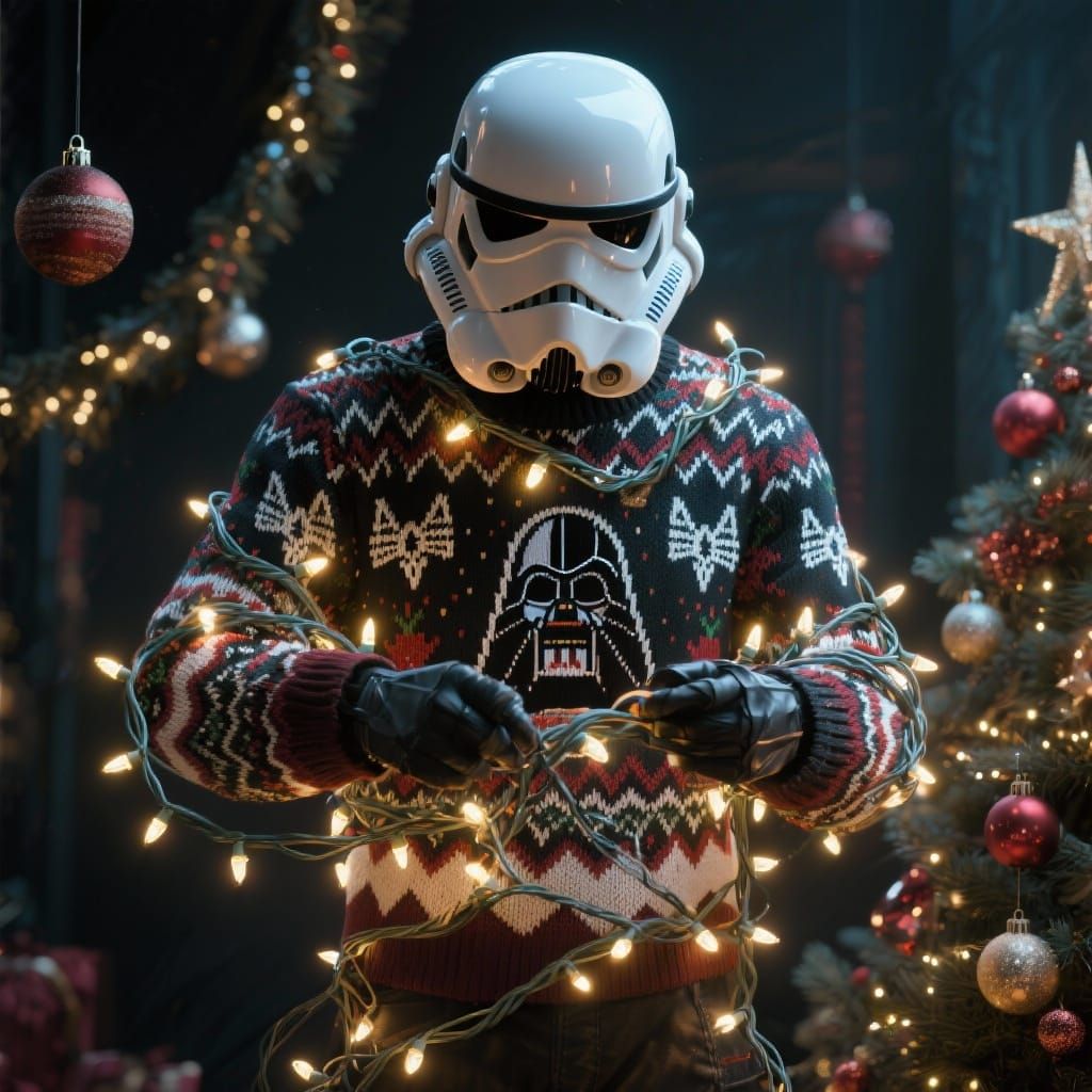 TK-137 - Hanging the Lights  by @SantaVader