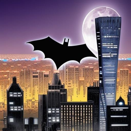 Batman #10: Gliding - AI Generated Artwork - NightCafe Creator