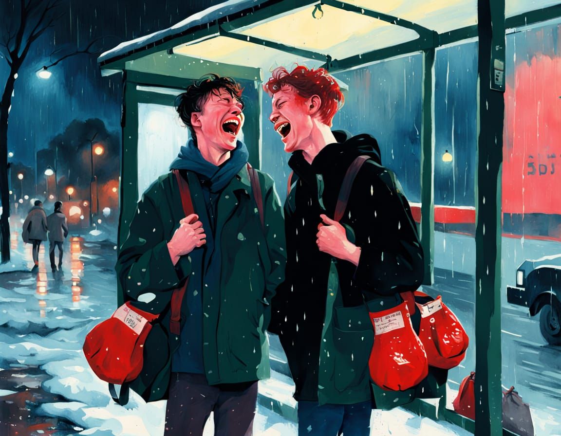 Winter morn for the boxers