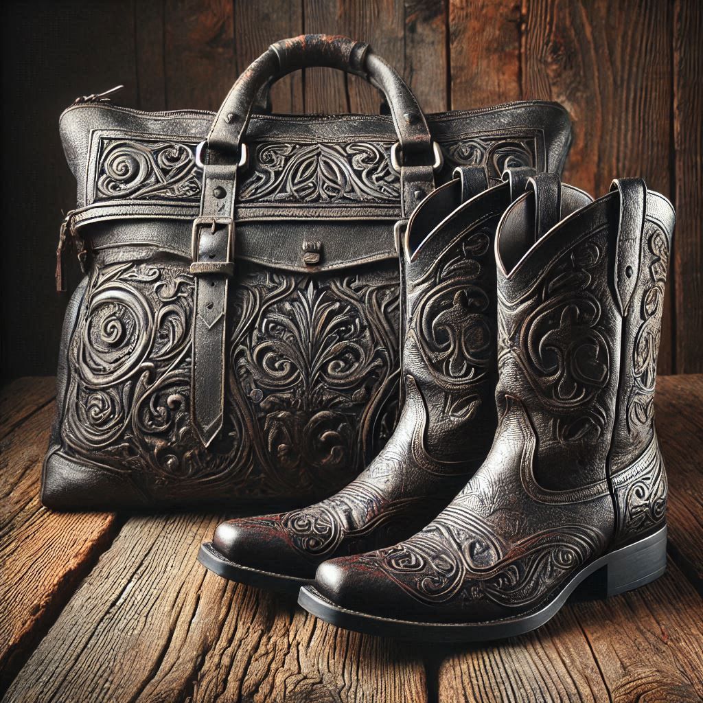 Matching bag and boots