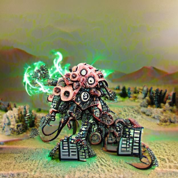 Eldritch war machine - AI Generated Artwork - NightCafe Creator