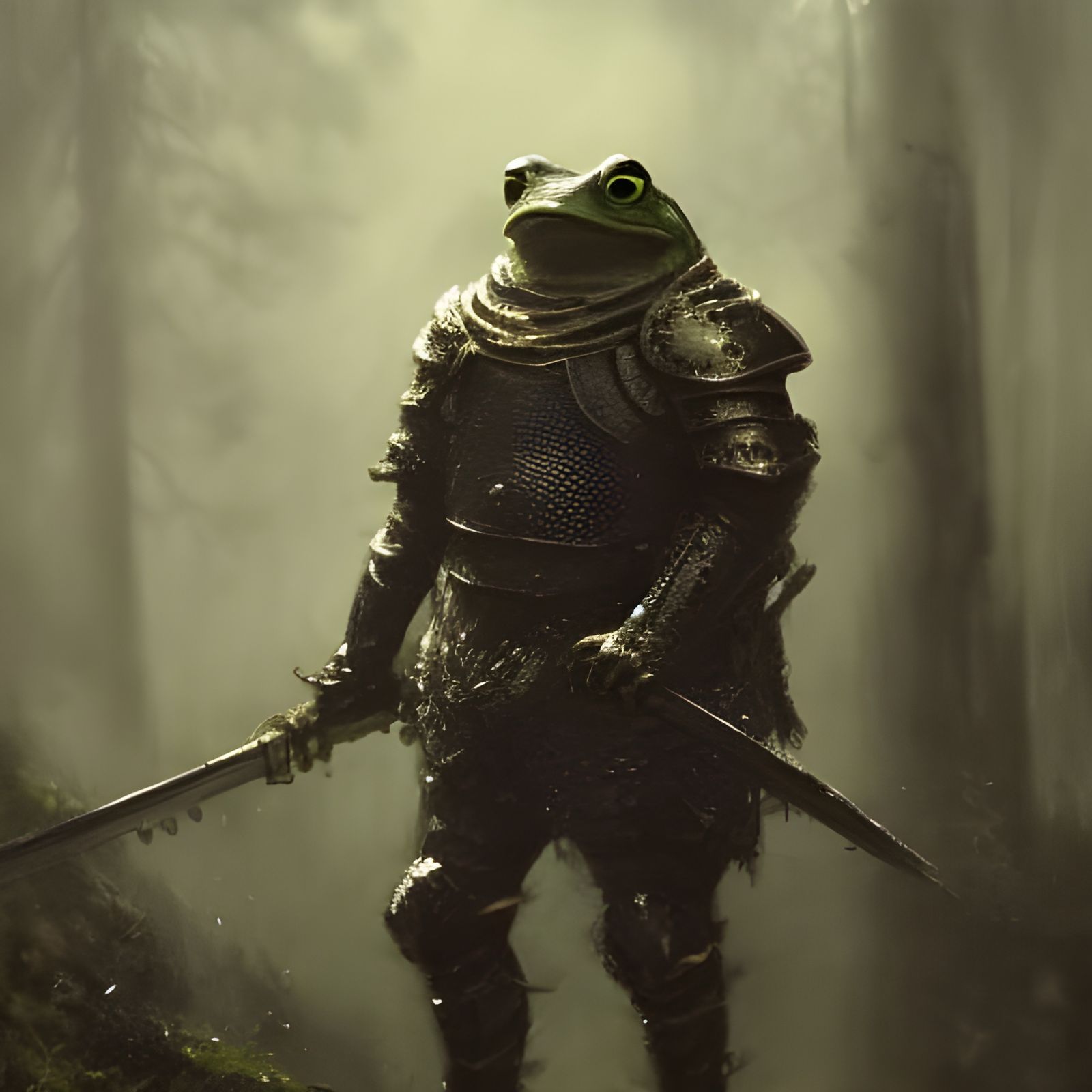 Frog knight wearing heavy armor by jacub rozalski and nino is ...