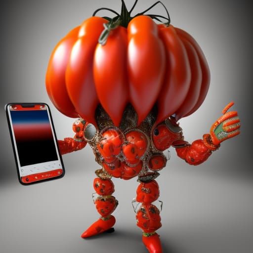 Tomato Selfie  by @Mocha Rocha