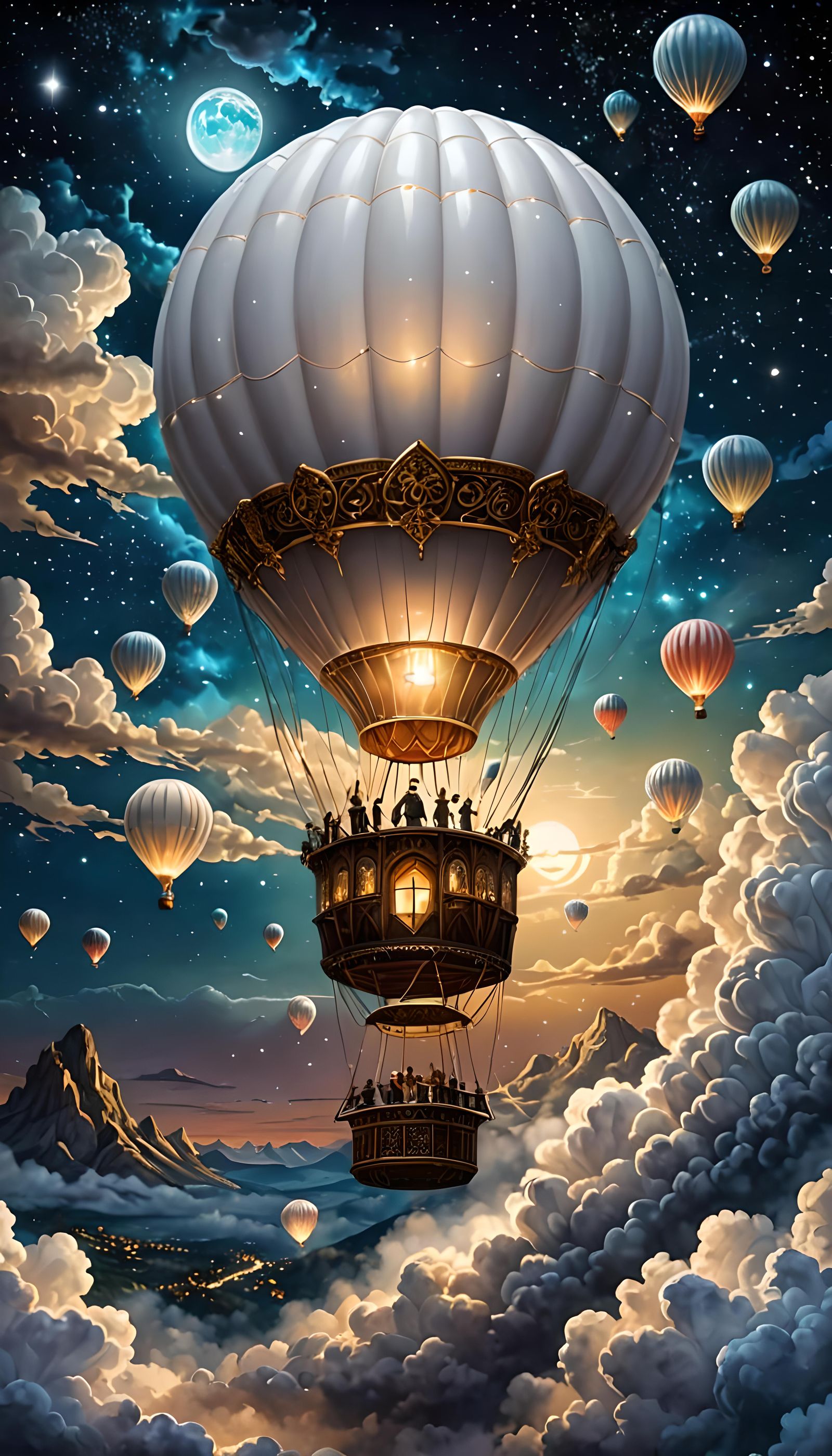 "The magical Hot air balloon ride"  by @Invicta
