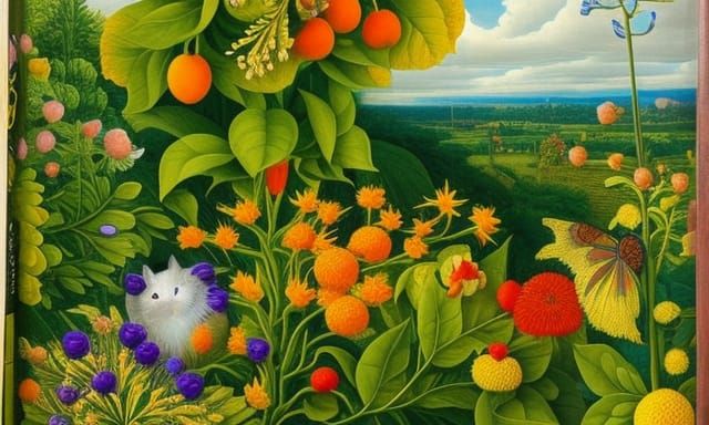 Spring made of flowers 5