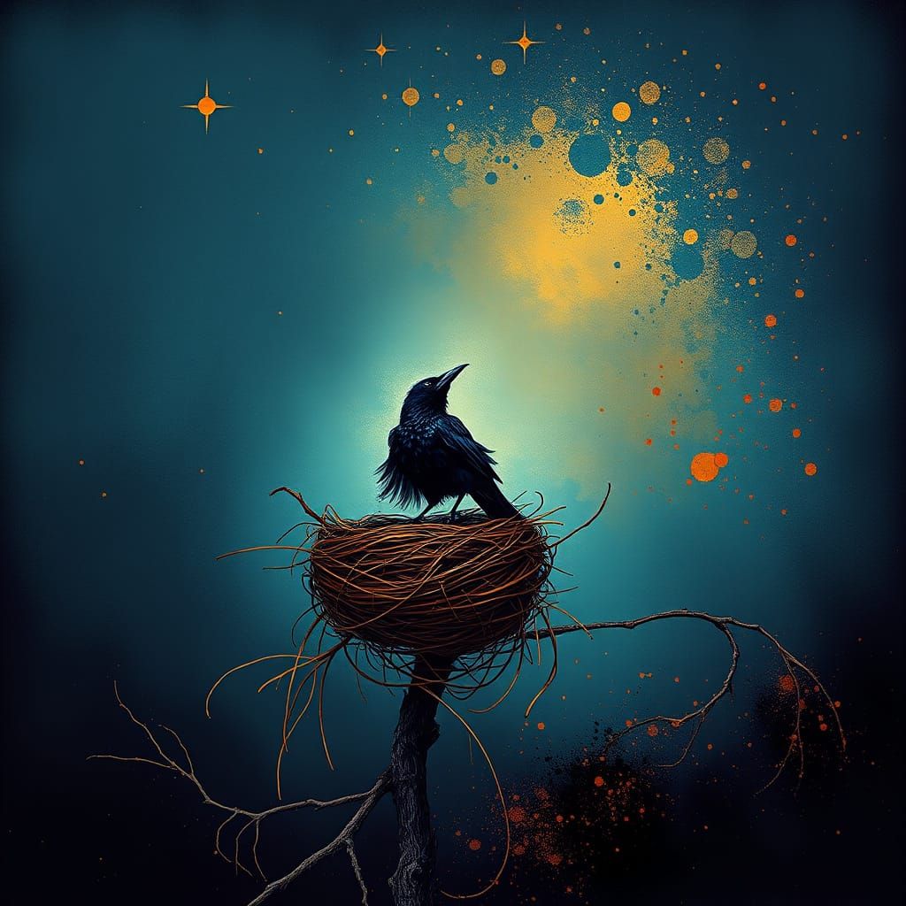 midnight crow  by @donna