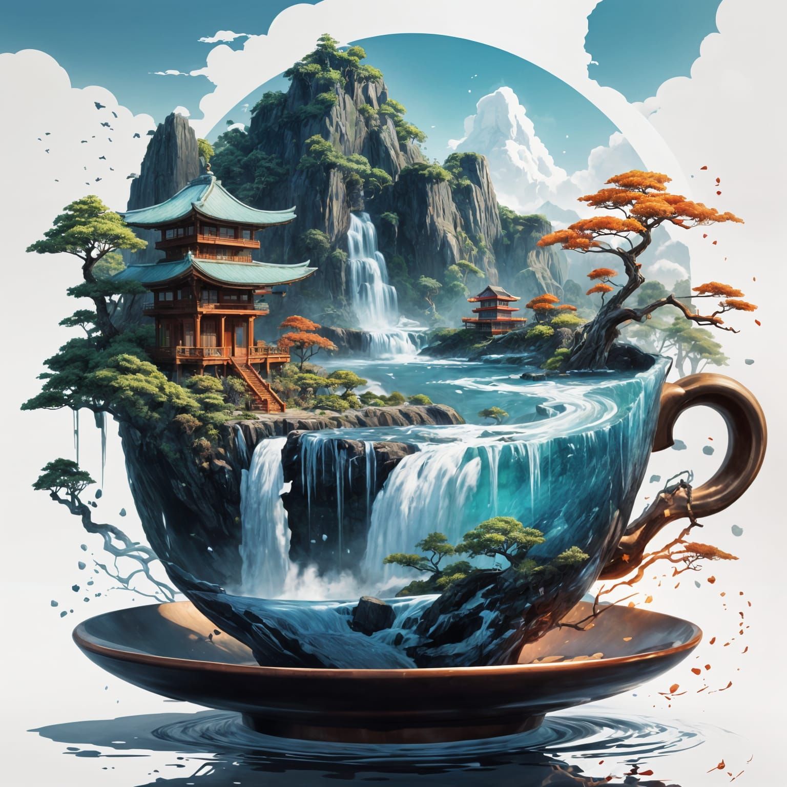 Zen Latte  by @Arkelon