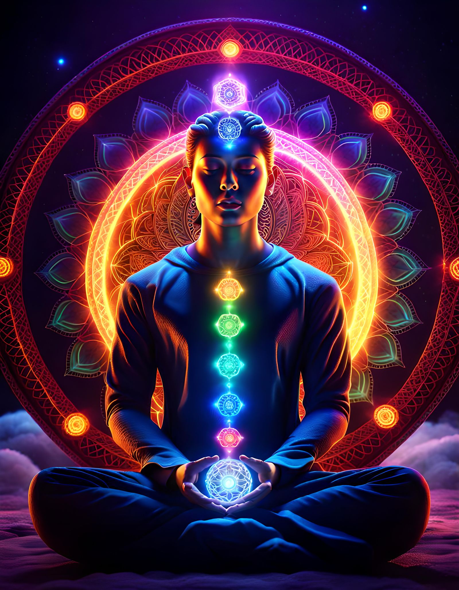 chakras - AI Generated Artwork - NightCafe Creator