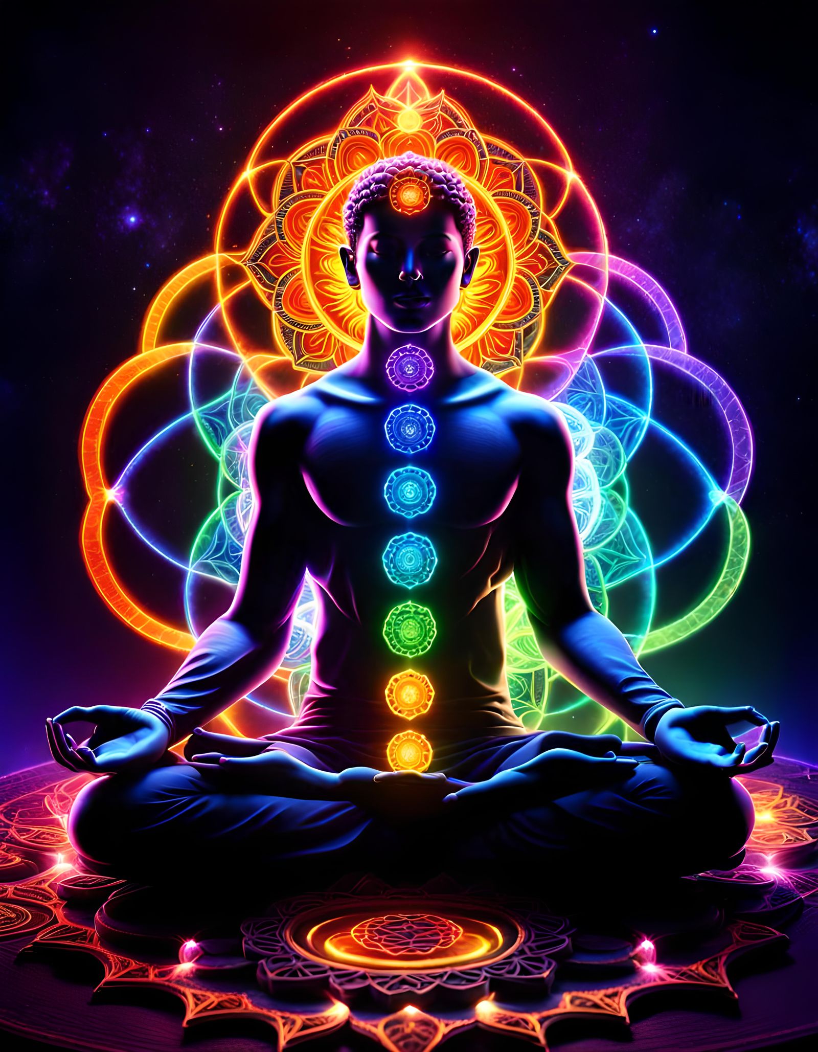 chakras - AI Generated Artwork - NightCafe Creator