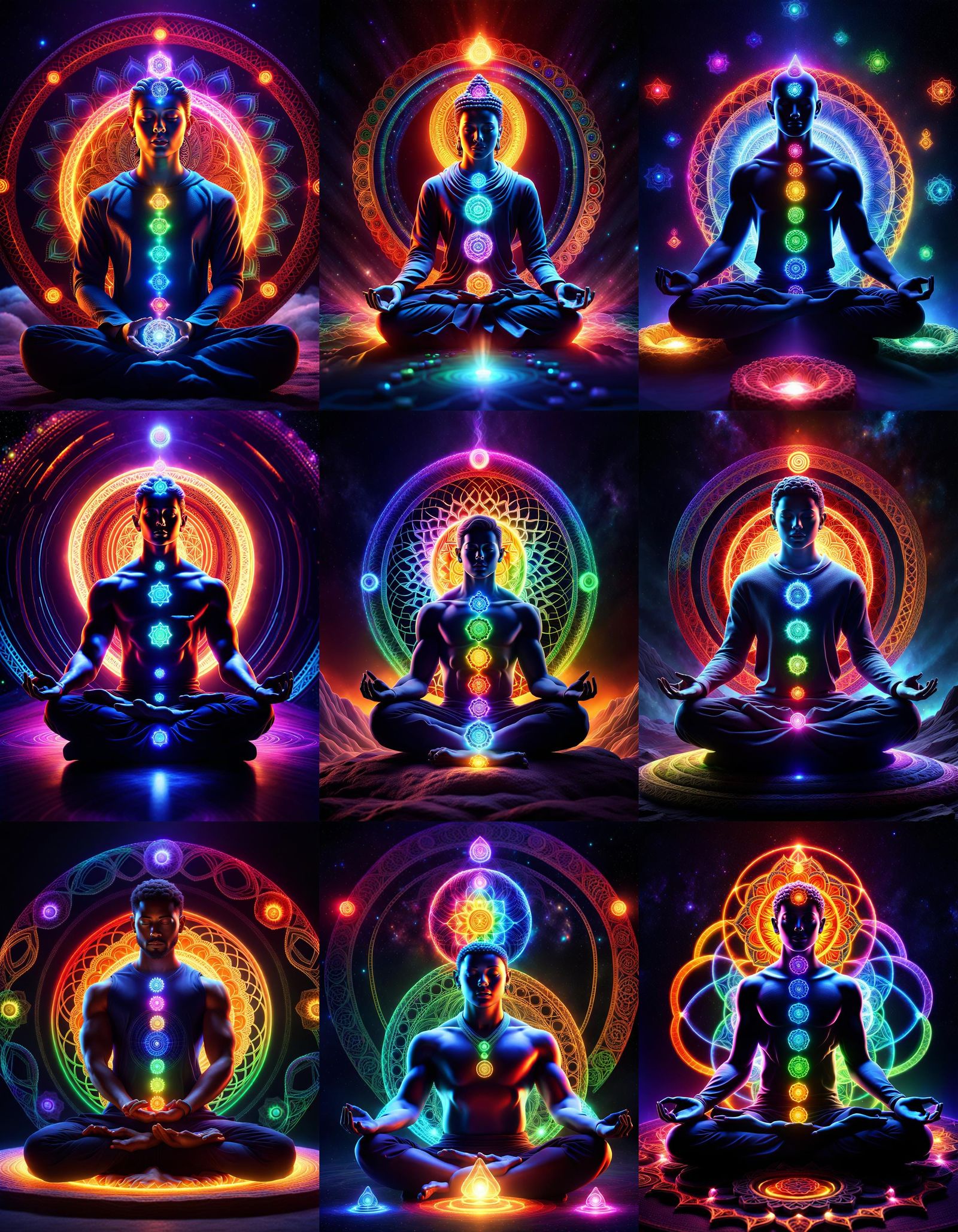 chakras - AI Generated Artwork - NightCafe Creator