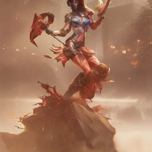 amazon female warrior 8k resolution concept art trending on ...