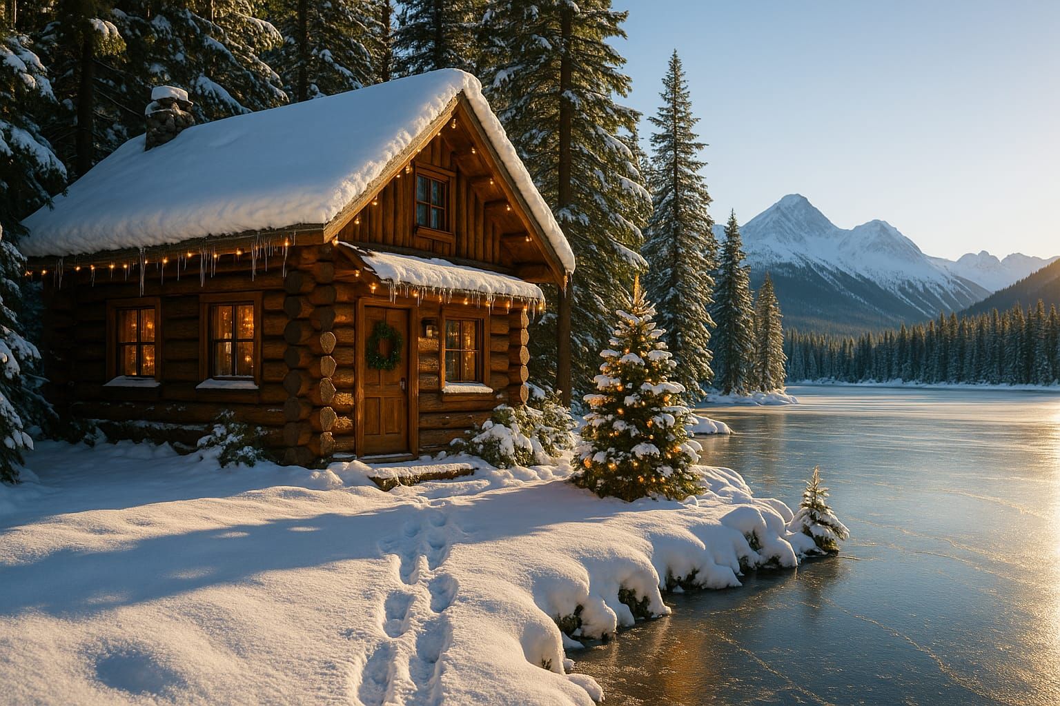 An Image of a baby fox curled up next to a hound dog and her pups as they’re nursing. They’re laying on a blanket in front of a glowing red ...