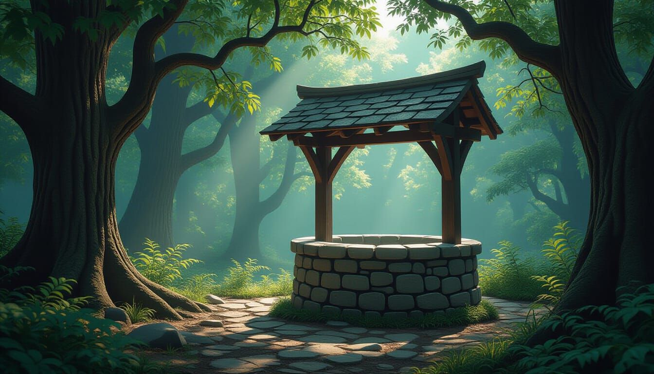 the old well in the forest