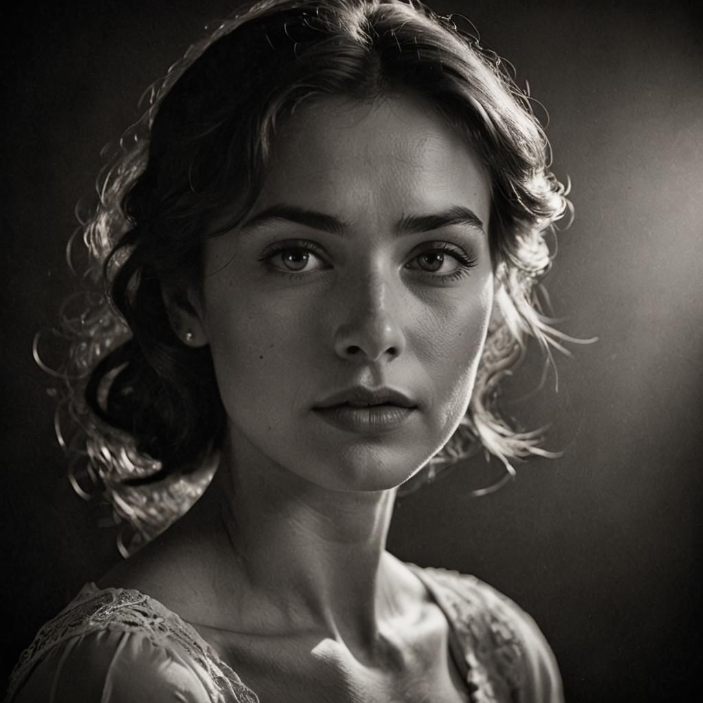 Black and white portrait 