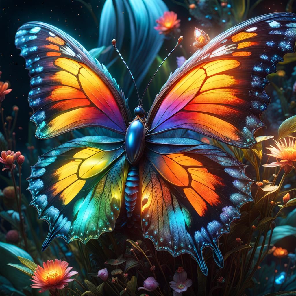 Fantasy butterfly - AI Generated Artwork - NightCafe Creator