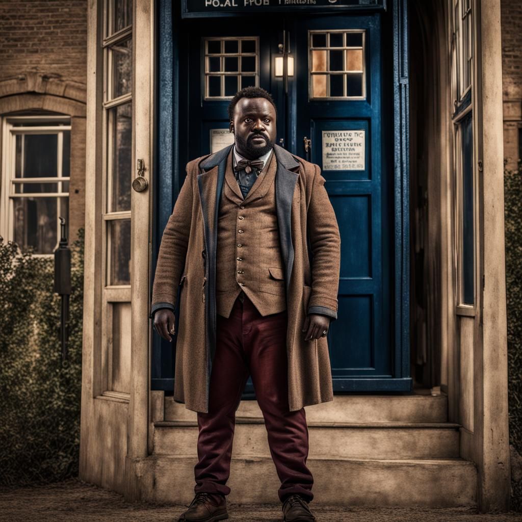 Brian Tyree Henry as the doctor outside the tardis