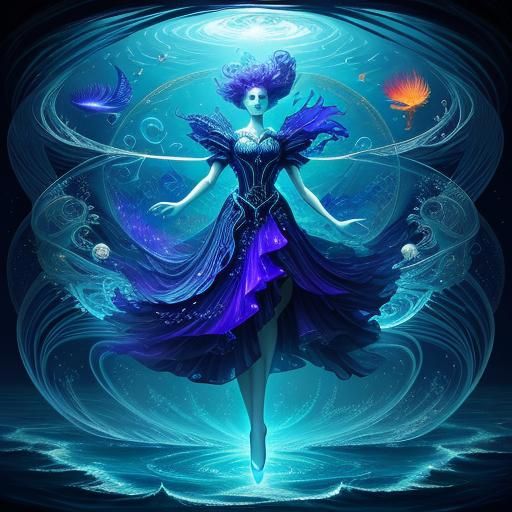 artistic bioluminescent, creative, deco, energetic  fractal, gaiety, hope, imagination, jazz, kinetic, lady, music. new, orchestrated, passi...